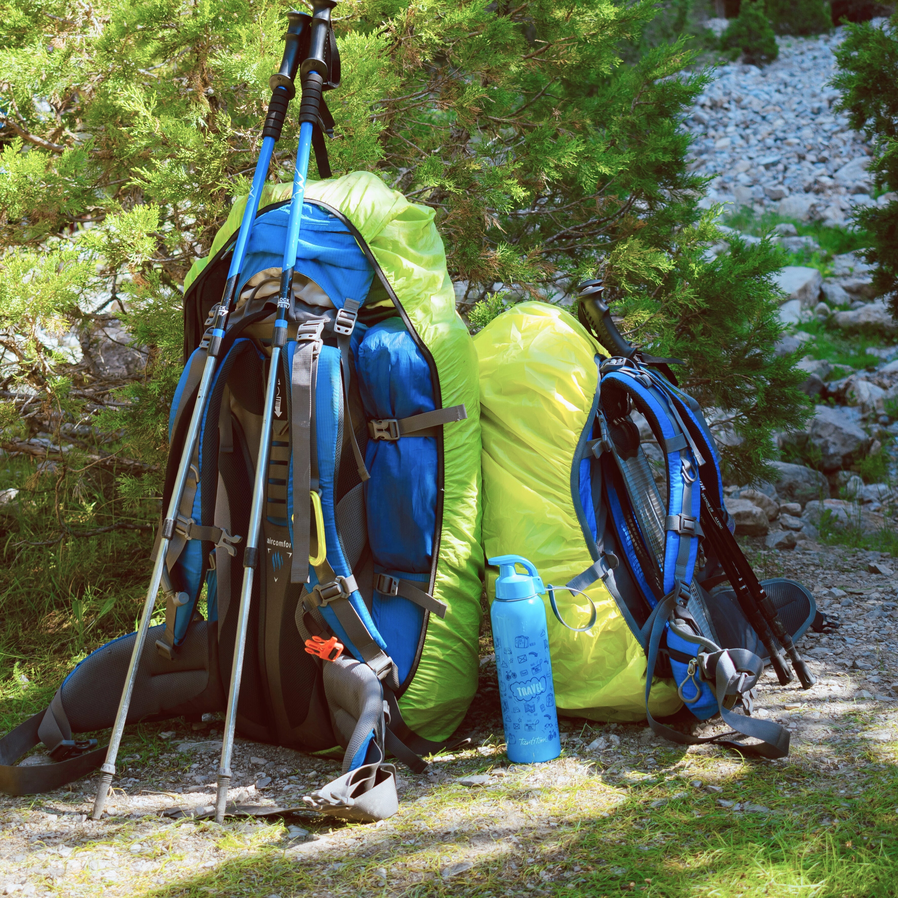 AlpineRoam travel backpack collection cover with durable outdoor gear